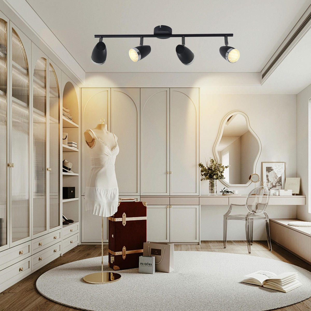 LED-DECKENLEUCHTE Leggitt 60/15.5/80cm - Dunkelgrau, Metall (60/15.5/80cm) - Nettlife