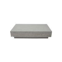 COUCHTISCH TEVERE aus GF-Beton Rechteck, Wetterbeständig, 153x77x36 cm - Grau, Naturmaterialien (153/77/36cm) - Elementi