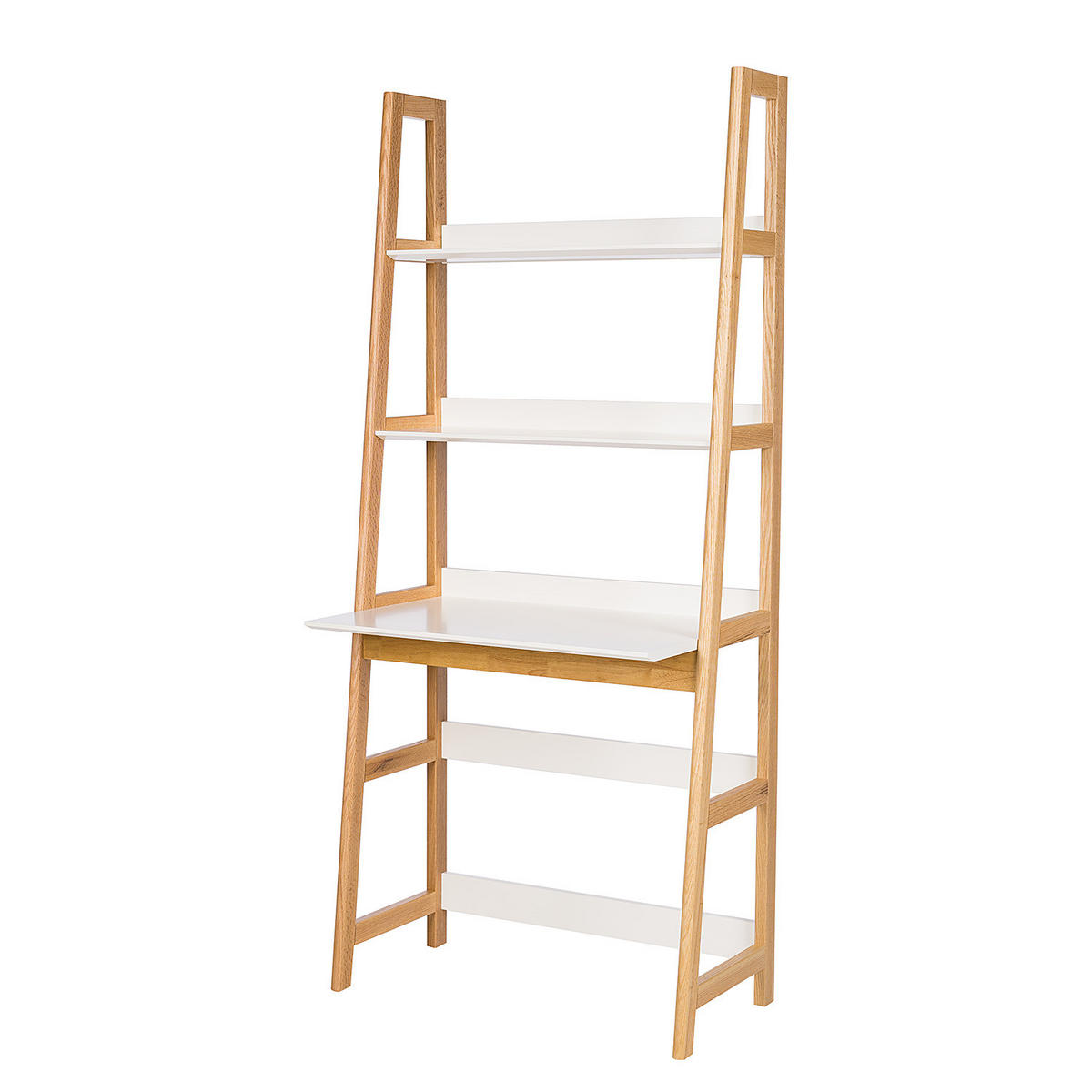 SCHREIBTISCHREGAL - Weiß - Weiß, Holz (52/80/180cm) - home24