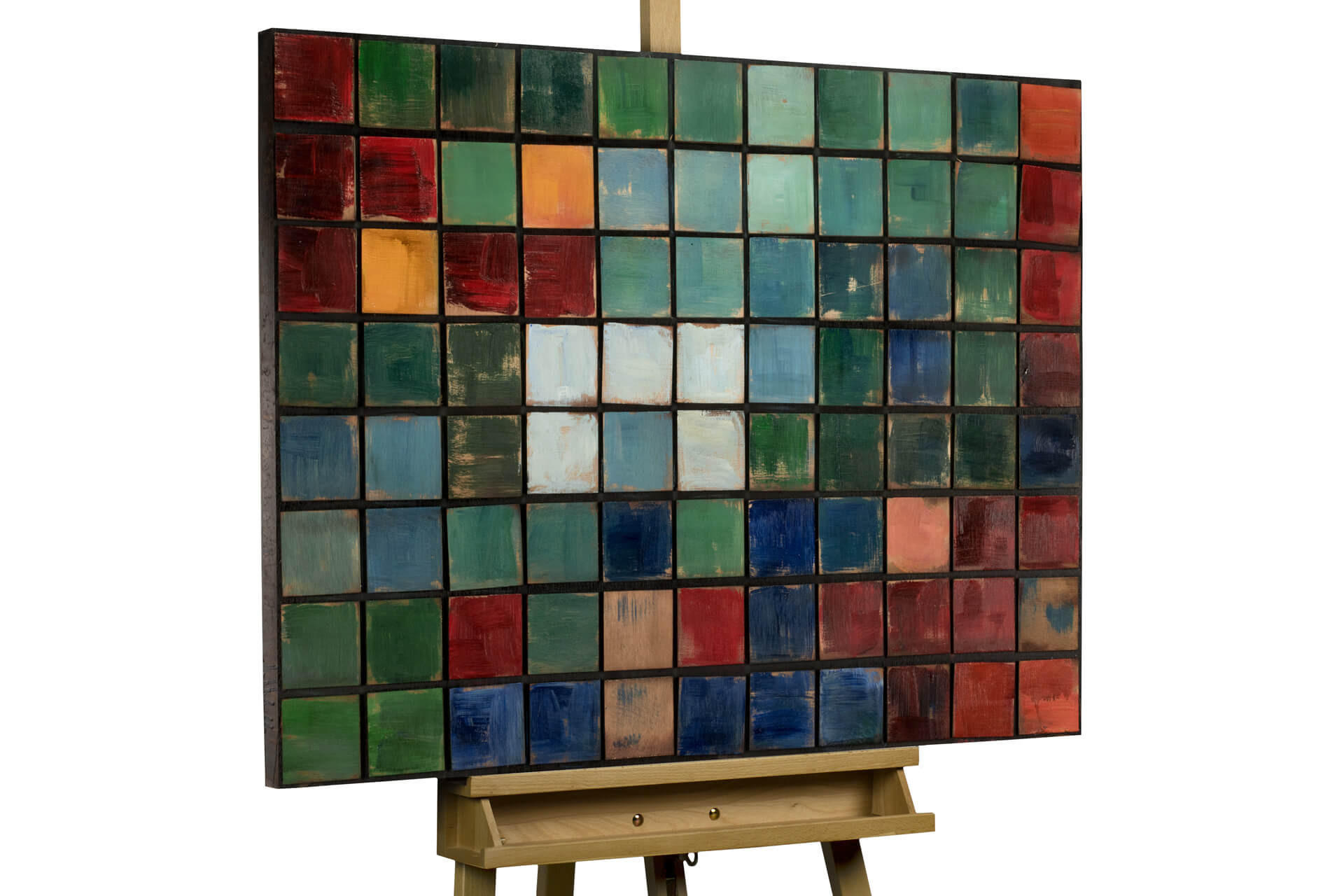 HOLZBILD Bunt 100/70 cm - Multicolor, Holz (7/70cm) - KUNSTLOFT