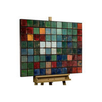 HOLZBILD Bunt 100/70 cm - Multicolor, Holz (7/70cm) - KUNSTLOFT