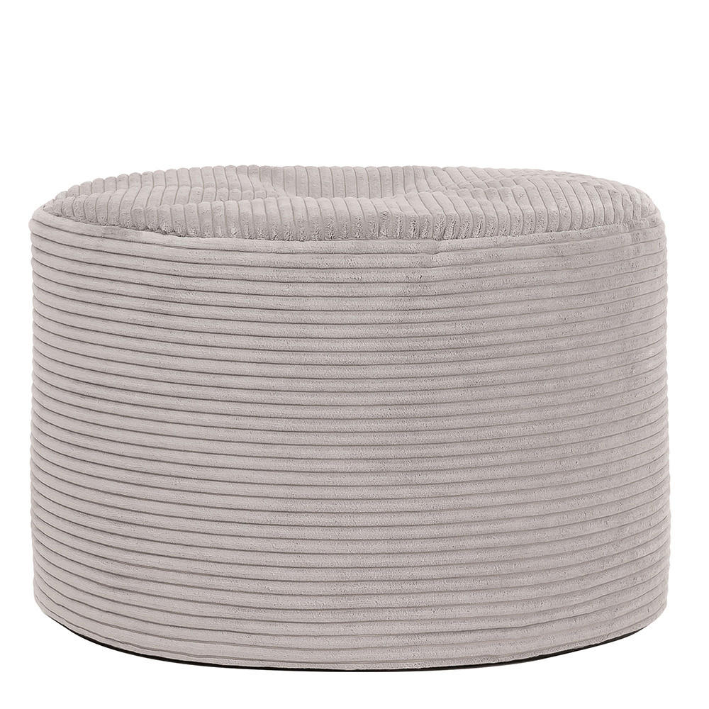 SITZPOUF Rund Milano - Grau, Textil (55/35/55cm) - icon