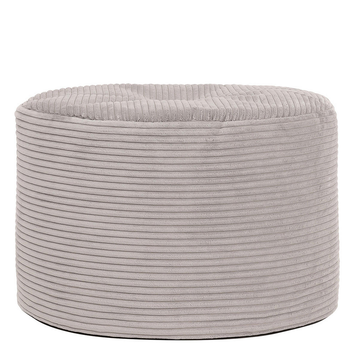 SITZPOUF Rund Milano - Grau, Textil (55/35/55cm) - icon