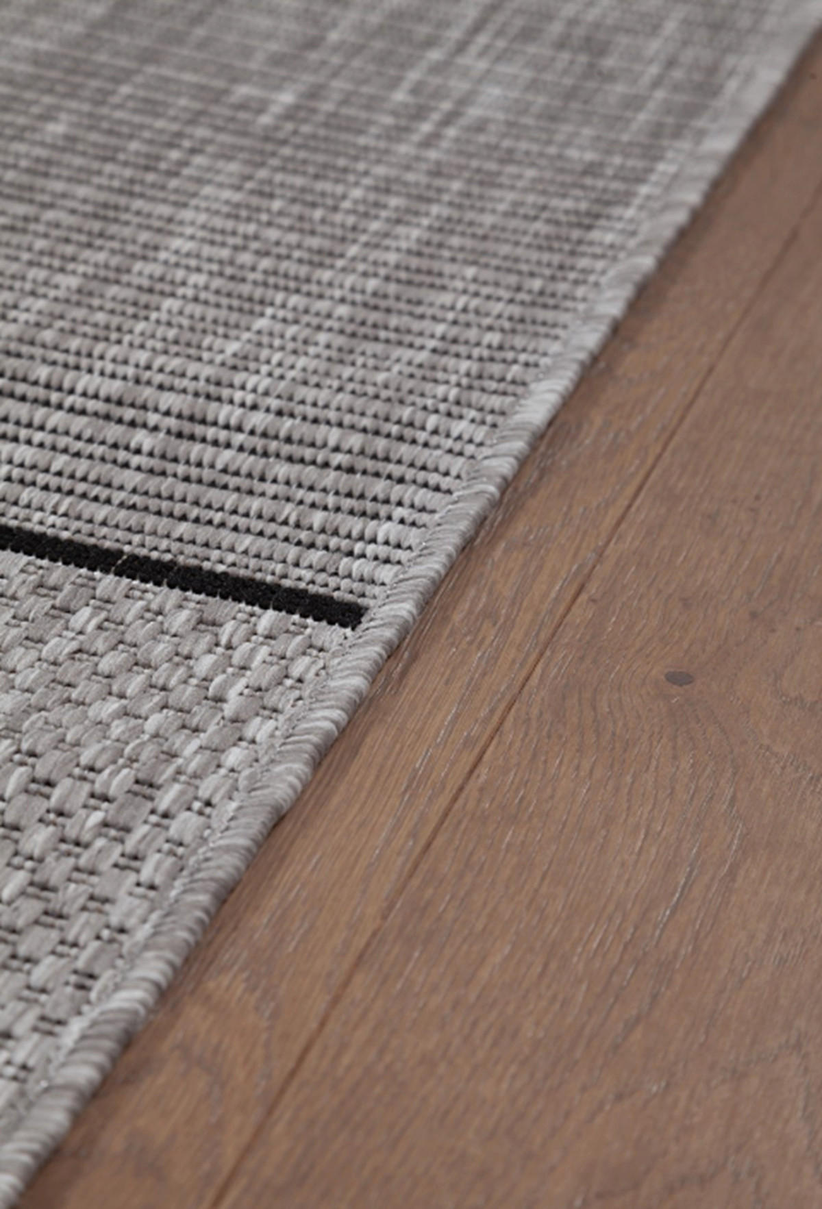 TEPPICH modern Flachgewebe GRAZIELLA Grau 120 x 170 cm - Grau, Textil (120/170cm) - Novatrend