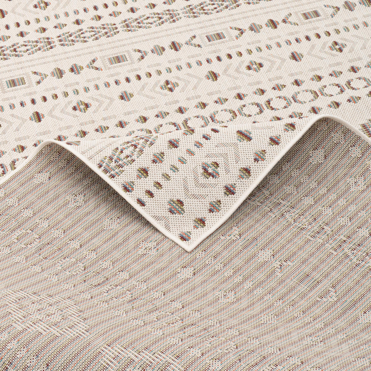 IN & OUTDOOR TEPPICH FLACHGEWEBE CAMPUS ETHNO - Beige, Textil (140/200cm) - Pergamon