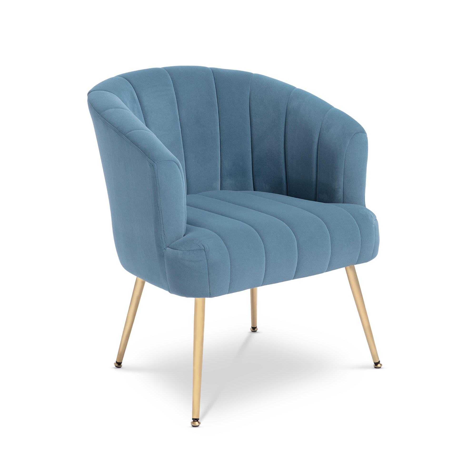 Thumbnail - Sicaan Sessel, Blaugrau, Textil, 1-Sitzer, Füllung: Polyurethan (PUR),Polyurethan (Pur), 64.5x76x63 cm, Wohnzimmer, Sess...