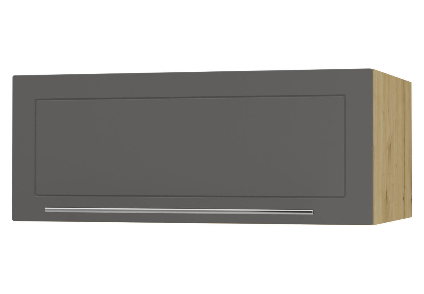 Feldmann-Wohnen Klapphängeschrank Graphit, Eiche Artisan 90x36x59 cm