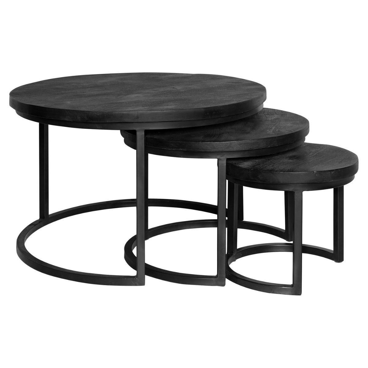 XXXLutz Couchtisch Schwarz 70x43x70 cm