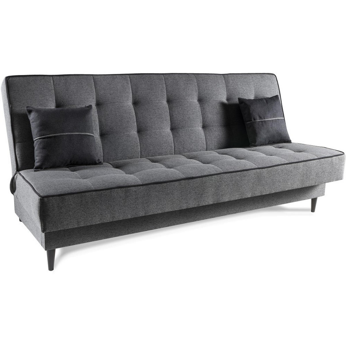 ROZKLÁDACÍ pohovka Bario 3místná s funkcí spaní, šedá - šedá, textil (200/90/98cm) - Beautysofa