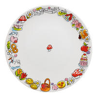 TELLER Pilz in Bunt - 26cm - Multicolor, Keramik (26.2/26.3/3cm) - Blond Amsterdam