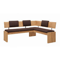 ECKBANK mit Truhe Dani 2 für 5 Personen Massivholz Wildeiche/Braun - Wildeiche/Braun, Holz (192/167cm) - 58aufmkessel