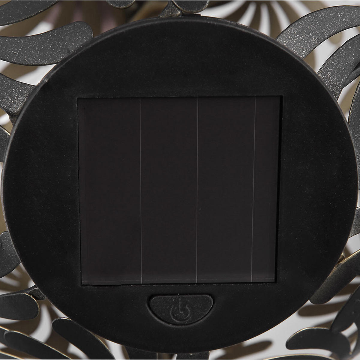 LED AUSSENLEUCHTE Geflechtkugel Schwarz Gold - Schwarz, Metall (18.5/18.5/54cm)