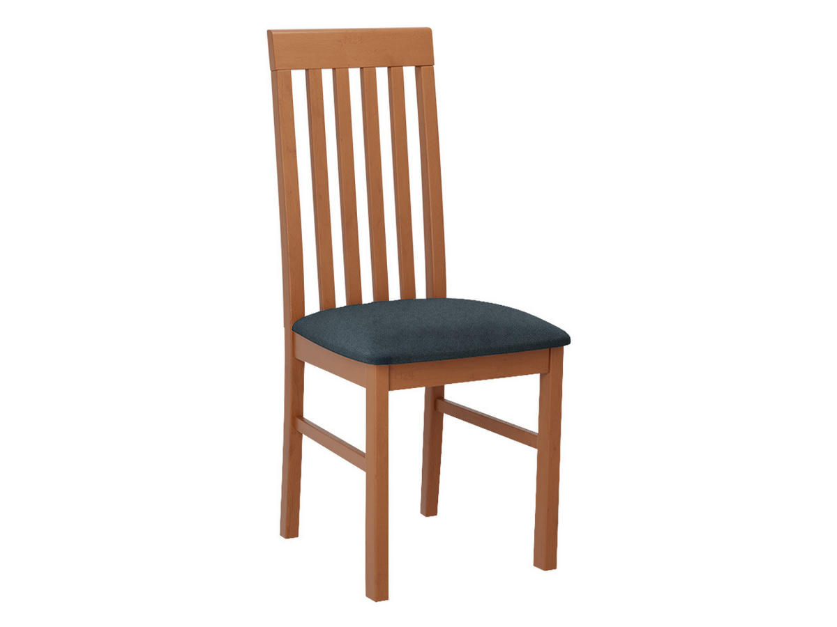 STUHL Nilo I, Holzfarbe: Erle - Eichefarben/Blaugrau, Holz (43/96/48cm) - MIRJAN24