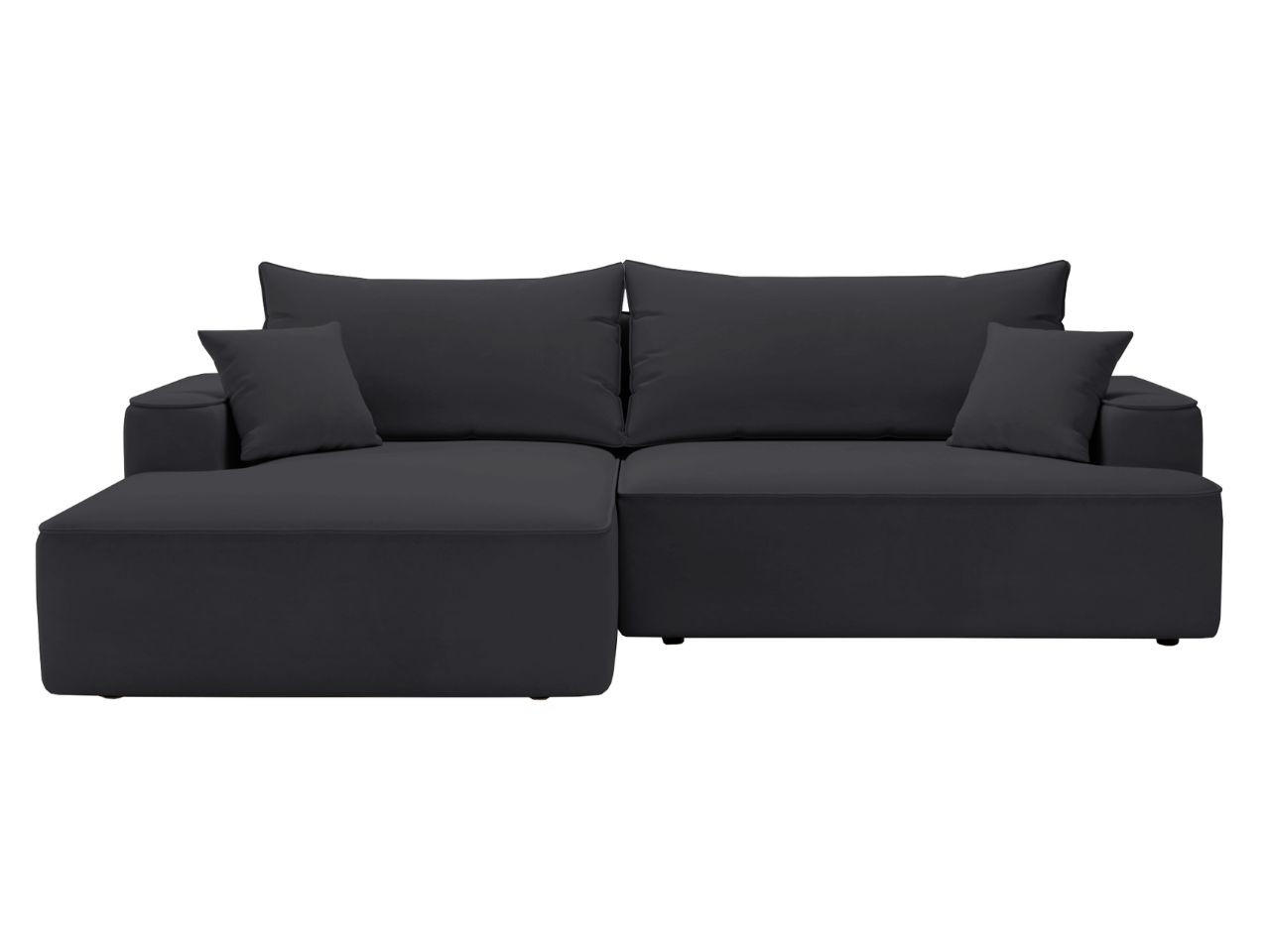 ECKSOFA California Schwarz Links - Schwarz, Holz/Textil (165/270cm) - Graingold