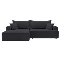 ECKSOFA California Schwarz Links - Schwarz, Holz/Textil (165/270cm) - Graingold