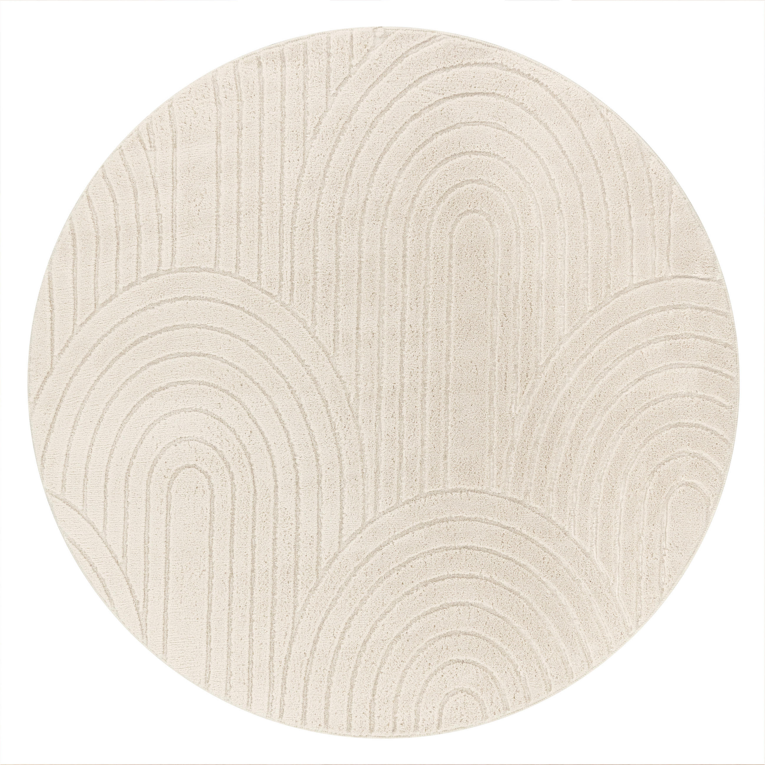 HOCHFLORTEPPICH 160/160 cm Tokio 471 - Creme, Textil (160/160cm) - Paco Home