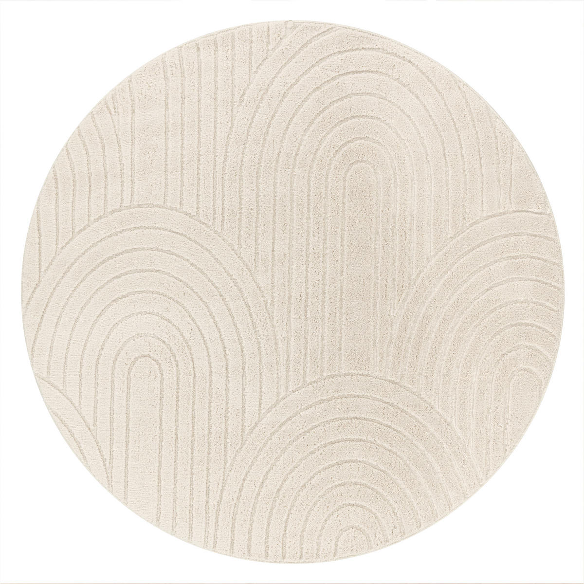 HOCHFLORTEPPICH 160/160 cm Tokio 471 - Creme, Textil (160/160cm) - Paco Home