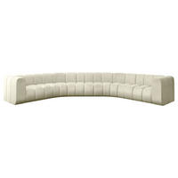 WOHNLANDSCHAFT modulares Sofa Lazro-U1 - 373x373x70 cm Beige - Beige, Holzwerkstoff/Textil (373/70/373cm) - ALTDECOR
