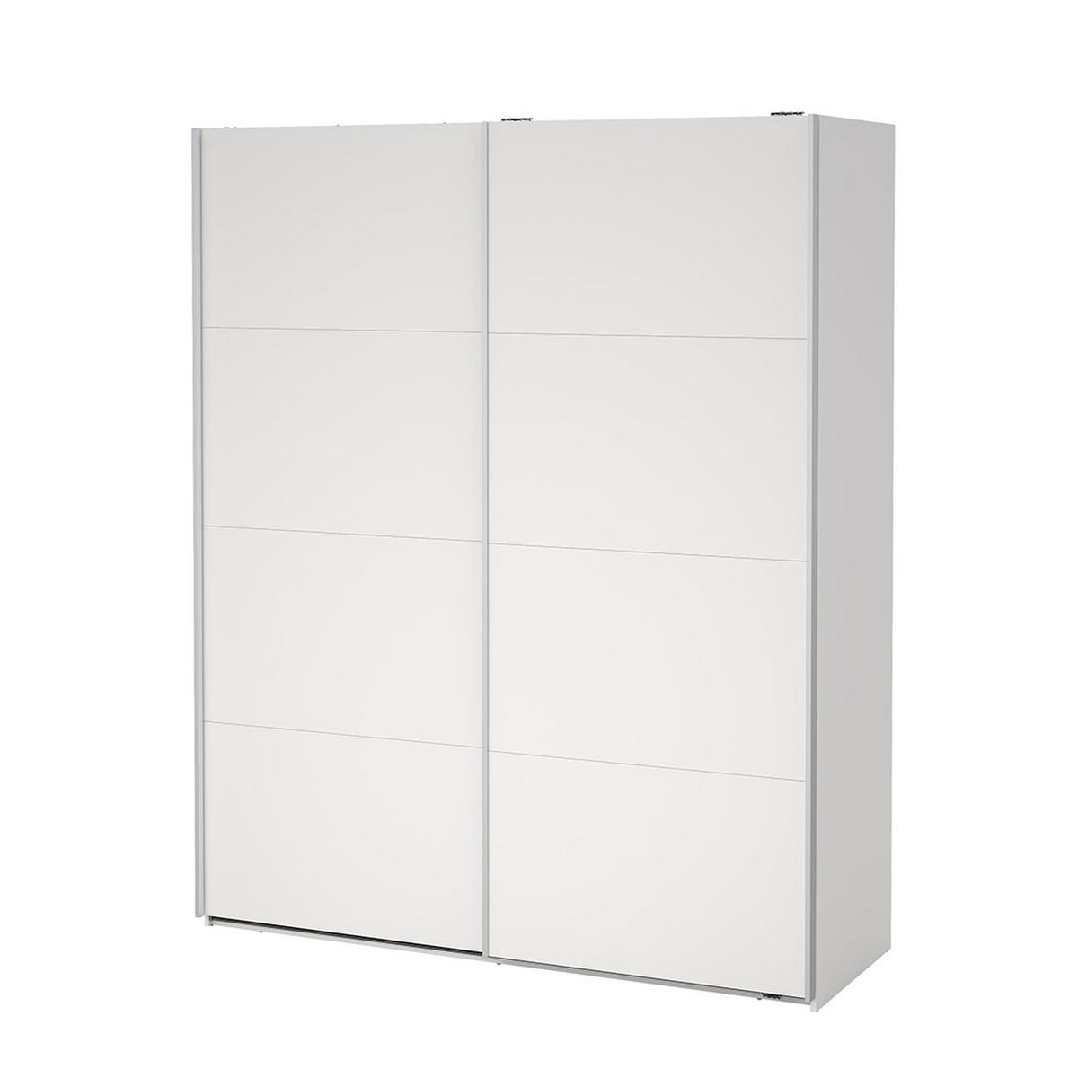 SCHIEBETÜRENSCHRANK, Bergamo, Weiß, Holzwerkstoff, 179 x 67 x 221 cm - Weiß, Holzwerkstoff (179/221/67cm) - ebuy24