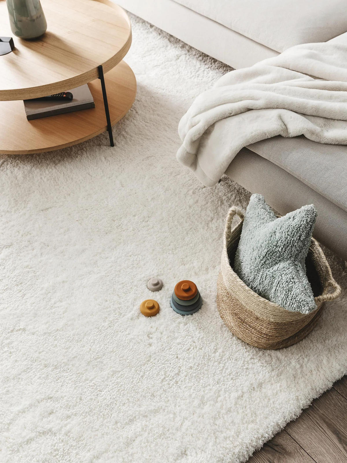 HOCHFLORTEPPICH Cloudy Cream 200x300 cm - Creme, Kunststoff/Textil (200/300cm) - benuta Nest