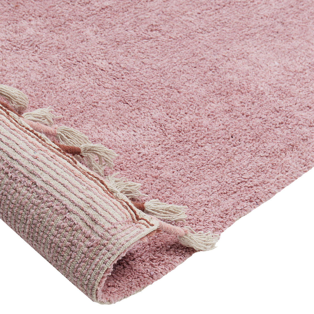 KURZFLOR-TEPPICH Rosa 140/200 cm Caparli - Pink, Textil (140/200cm) - Beliani