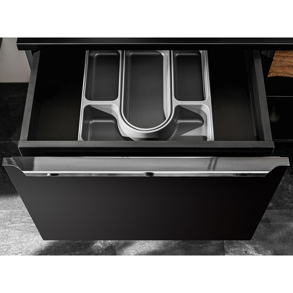 DOPPELWASCHTISCH Puebla-56 - Schwarz, Holzwerkstoff (140/49/46cm) - Lomado