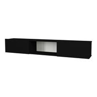 TV-ELEMENT Paltamo - Schwarz, Holzwerkstoff (180/29.5/31cm) - [en.casa]