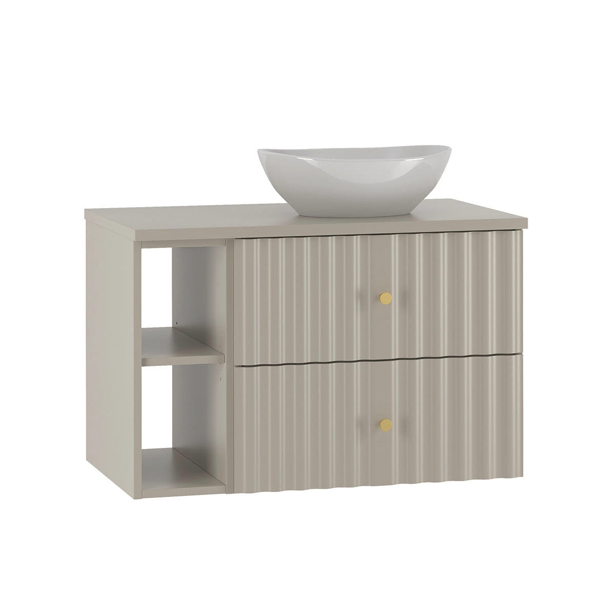 UMYVADLO 80.6cm Izae Kašmír - béžová, kompozitní dřevo (80.6/52.2/46.5cm) - Petits-meubles