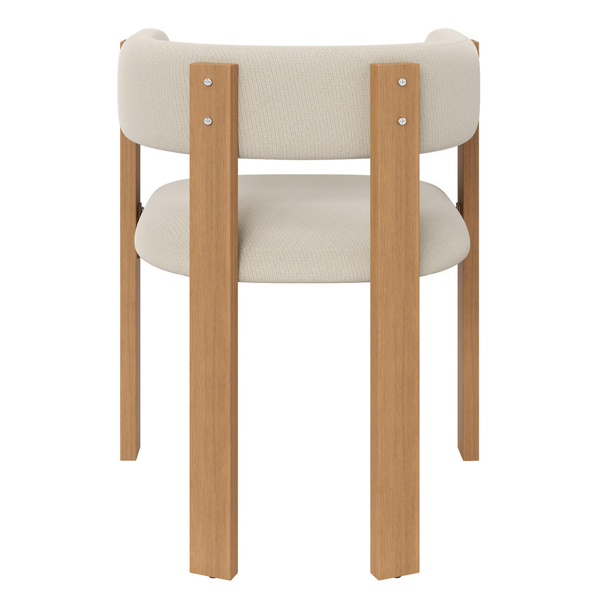 ESSZIMMERSTUHL ergonomisch 47 x 48 x 72,5 cm Beige mit Metallbeinen in Holzoptik 6er-Set - Beige, Metall (44/72.5/54.7cm) - Meubliv