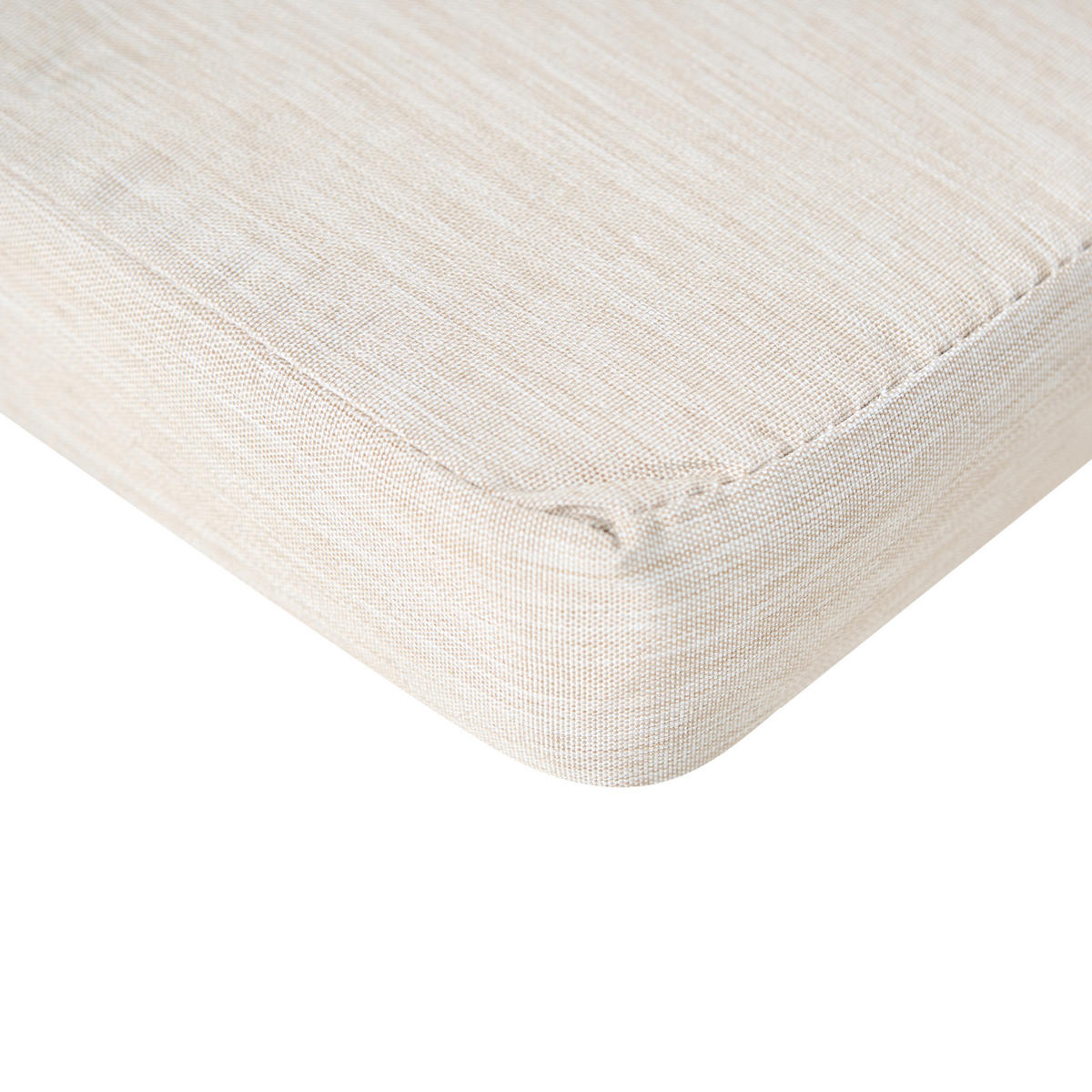 Gartenstuhlkissen Hellbeige 46/46 cm Sassari Premium - Beige, Textil (46/5/46cm) - Beliani