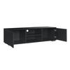 LOWBOARD Werpen - Schwarz, Holzwerkstoff (120/34.5/40cm) - [en.casa]