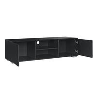 LOWBOARD Werpen - Schwarz, Holzwerkstoff (120/34.5/40cm) - [en.casa]
