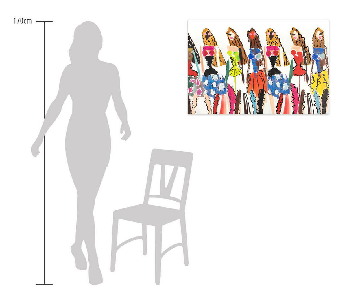 ACRYLBILD HANDGEMALT 90/60 cm - Multicolor, Holz/Textil (90/60cm) - KUNSTLOFT