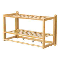 BADEZIMMERREGAL Thyborøn - Naturfarben, Holz (55/30/22.5cm) - [en.casa]