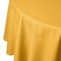 TISCHDECKE senfgelb rund 178 cm, 100% Baumwolle - Dunkelgelb, Textil (178/178cm) - Homescapes