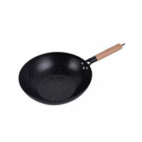 WOK Schwarz 53.5/30/9 cm 63887 - Schwarz, Metall (30cm) - Kinghoff 