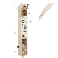 INSEKTENHOTEL - Hellbraun, Holz (16/148/11cm) - Relaxdays