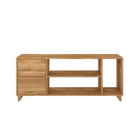 MASSIVHOLZ-TV-SCHRANK Viveca, Eiche - lackiert, Naturfarben - Eichefarben, Eichenholz/Holz (140/57.4/45cm) - Visby