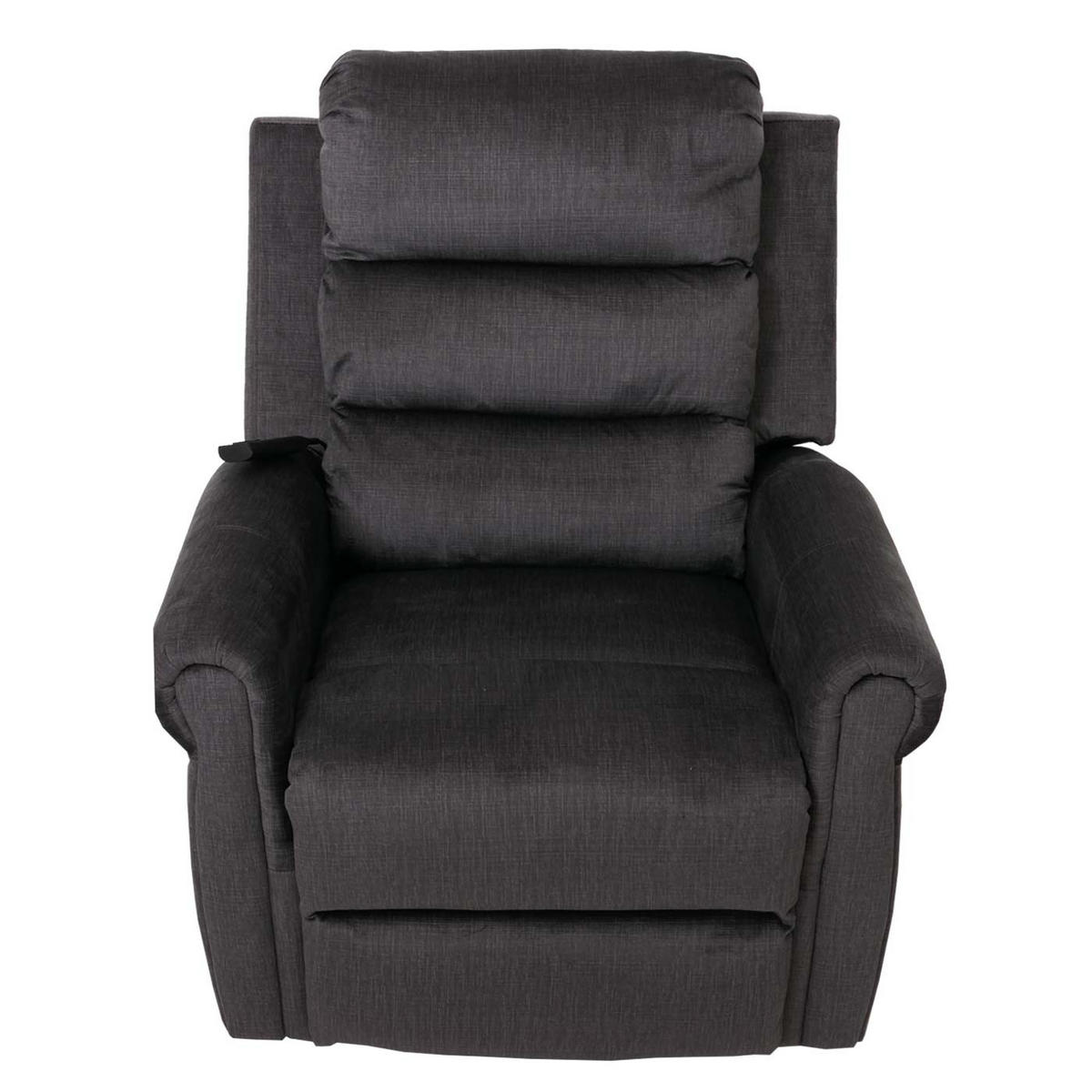 MASSAGESESSEL HxBxT 138x86x168cm Sitzhöhe 49cm Stoff 220g/m² Chenille Dunkelgrau - Dunkelgrau, Textil (86/138/168cm) - BERLINLODGE