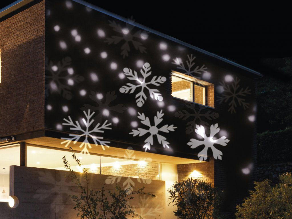 Laalu Led-Weihnachtsprojektor Weiß 20x20x30 cm