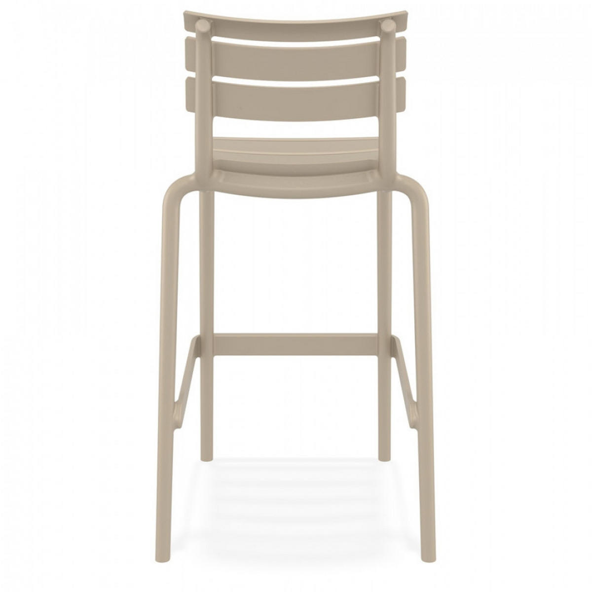 BARHOCKER Mol 53x105x55cm - Taupe, Kunststoff (53/105/55cm) - AlterEgo