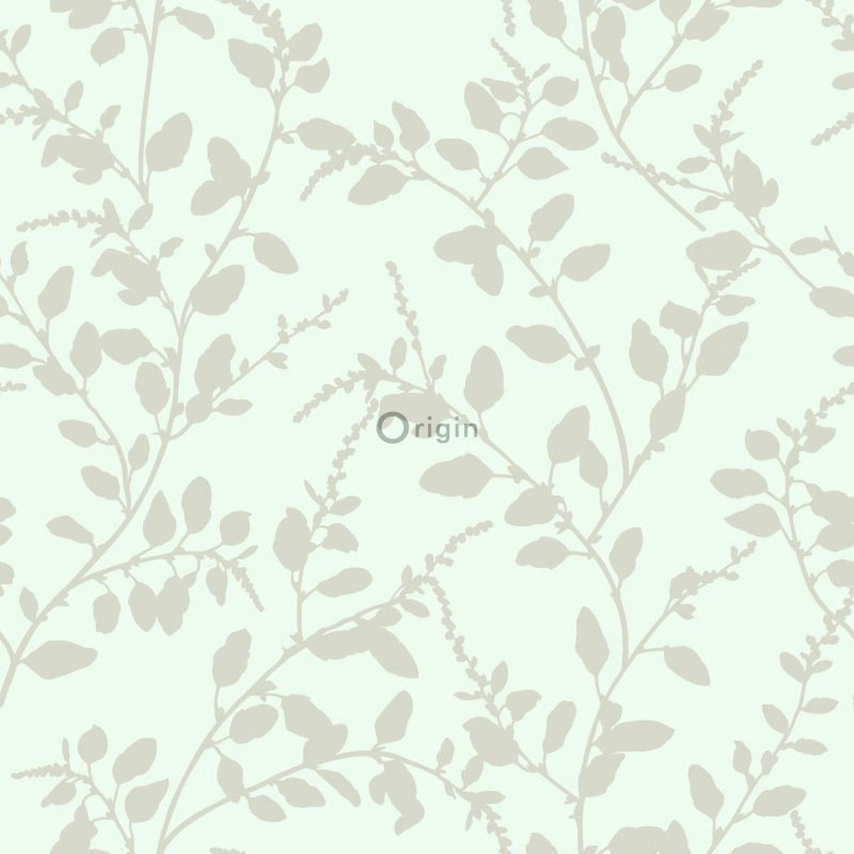 TAPETE Blätter 53 cm x 10.05 m - Grün, Papier (53/1000cm) - Origin Wallcoverings