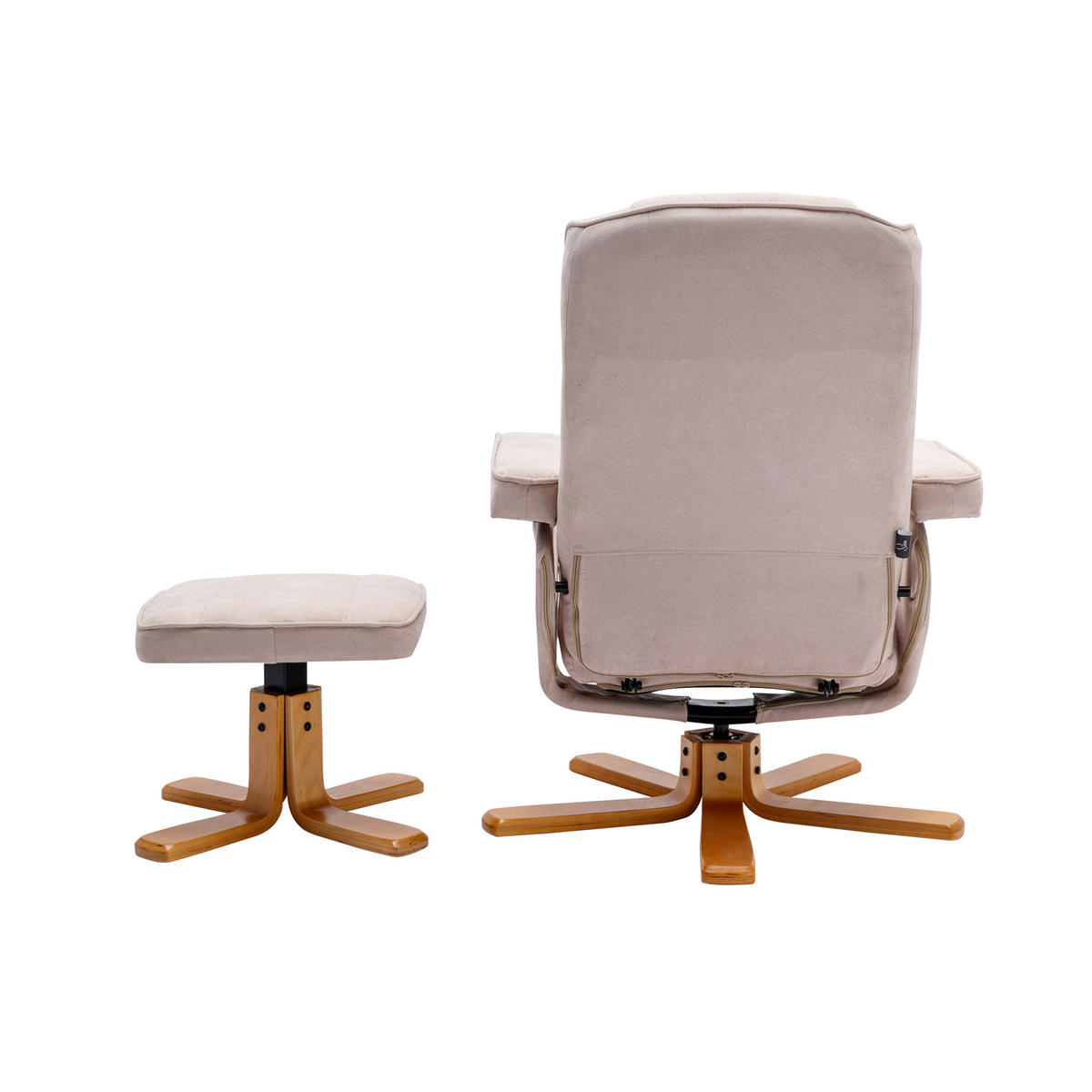 RELAXSESSEL CHARLES Stoffbezug Beige - Beige, Textil (75/95/68cm) - SVITA