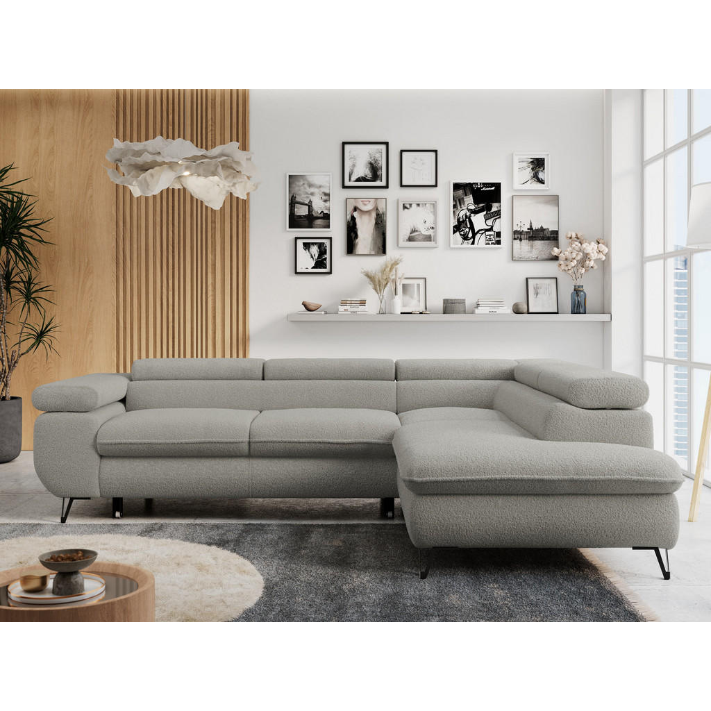 Thumbnail - MKS Ecksofa, Hellgrau, Textil, 3-Sitzer, L-Form,L-Form, 273x208 cm, Oeko-Tex®, Wohnzimmer, Sofas & Couches, Wohnlandscha...