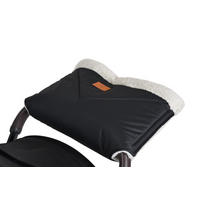 KINDERWAGEN Handmuff Luxe schwarz Kinderwagen-Handwärmer, Handmuff, für, den, Selbstverschluss - Schwarz, Textil (43/3/28cm) - Cangaroo