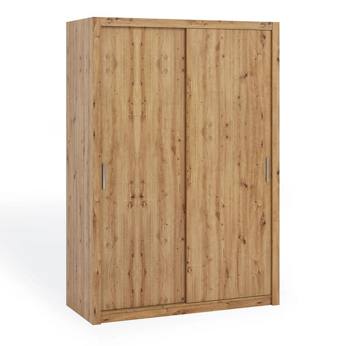 SCHIEBETÜRENSCHRANK Tamiza 150/215/62 2-türig - Silberfarben/Eiche Artisan, Holzwerkstoff/Kunststoff (150/215/62cm) - Ravio