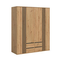 KLEIDERSCHRANKKOMBINATION TOFTA (B/H/T: ca. 160/190/56 cm) in Artisan Eiche Nachbildung/Artisan Eiche Nachbildung - Eiche Artisan, Holzwerkstoff (160/190/56cm)