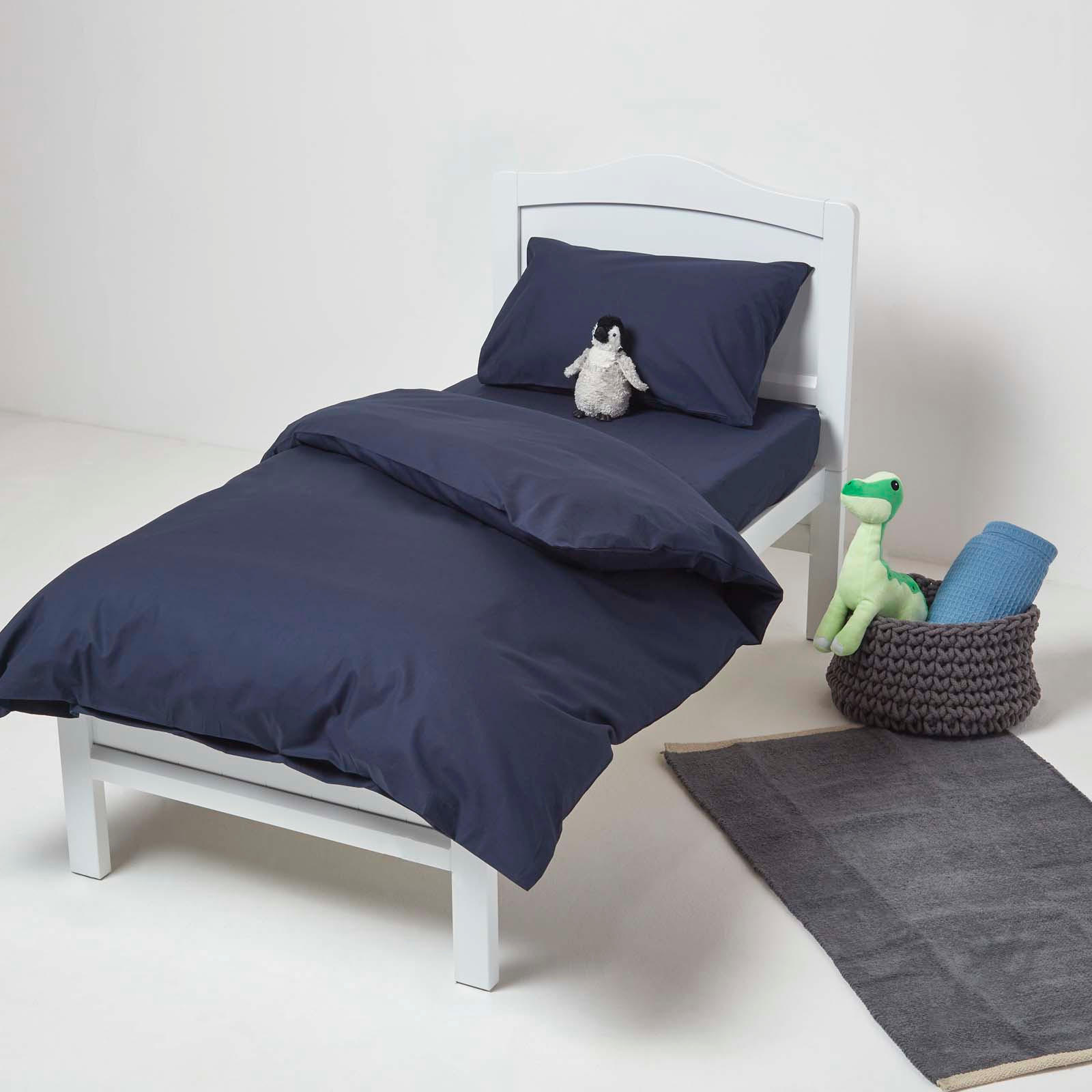 BABY-SPANNBETTLAKEN 2er-Set, Ägyptische Baumwolle, 60/120 cm - Dunkelblau, Textil (60/120cm) - Homescapes