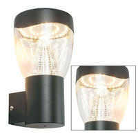 LED AUSSEN-WANDLEUCHTE DELTA Anthrazit Aluminium - Anthrazit, Metall (12/23/12cm) - Globo Lighting