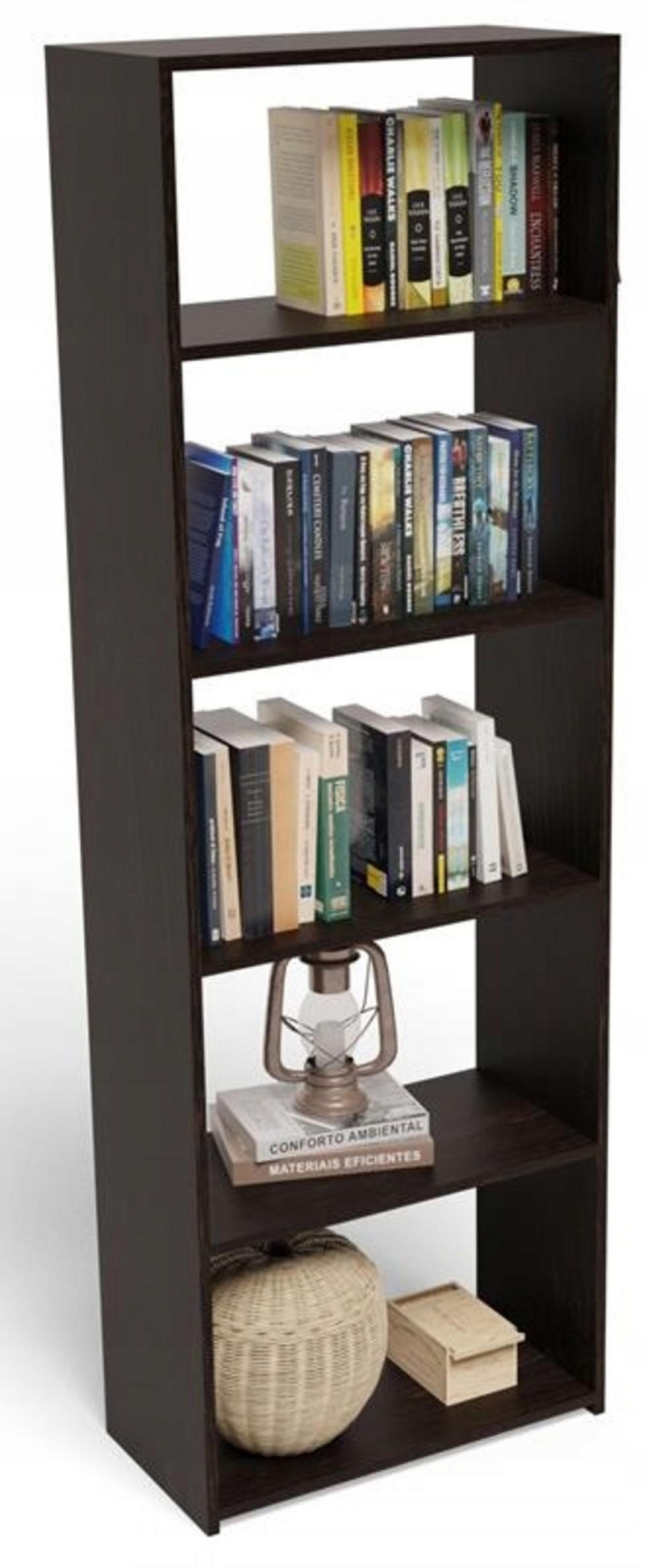 BÜCHERREGAL 60/30 EX3 Wenge 60/30/180 cm - Wengefarben, Holzwerkstoff (60/180/30cm) - Matkam Möbel